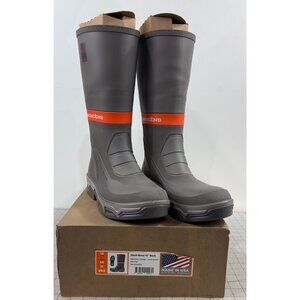 Grundens Men's Deck Boss Fishing Boots 15” Steel Gray Sz. 12 New